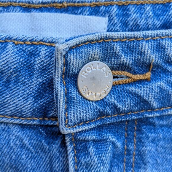 ROLLA’S Dusters high rise slim cutoff jean shorts Cindy Blue Size US 30 - Picture 2 of 9